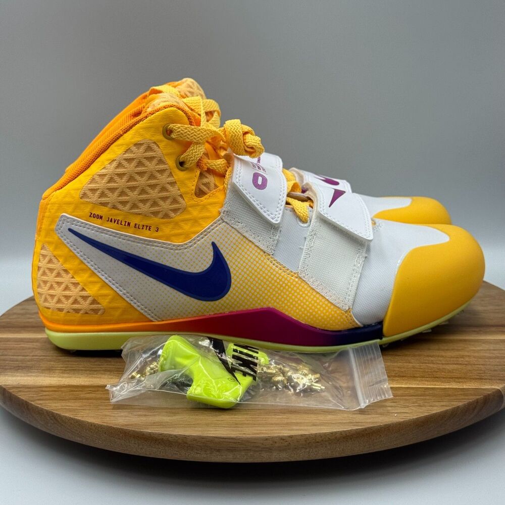 NIKE Zoom Javelin Elite 3 Track Spikes Citron Pulse FZ9626-800 Men's Size 8.5